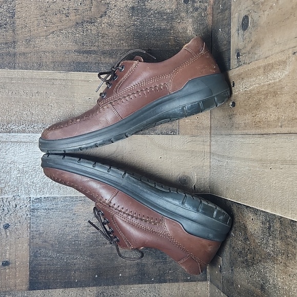 Ecco Men's Seawalker Casual Brown Leather Oxford Shoes Size 40 / Mens 6/6.5 - Picture 6 of 10